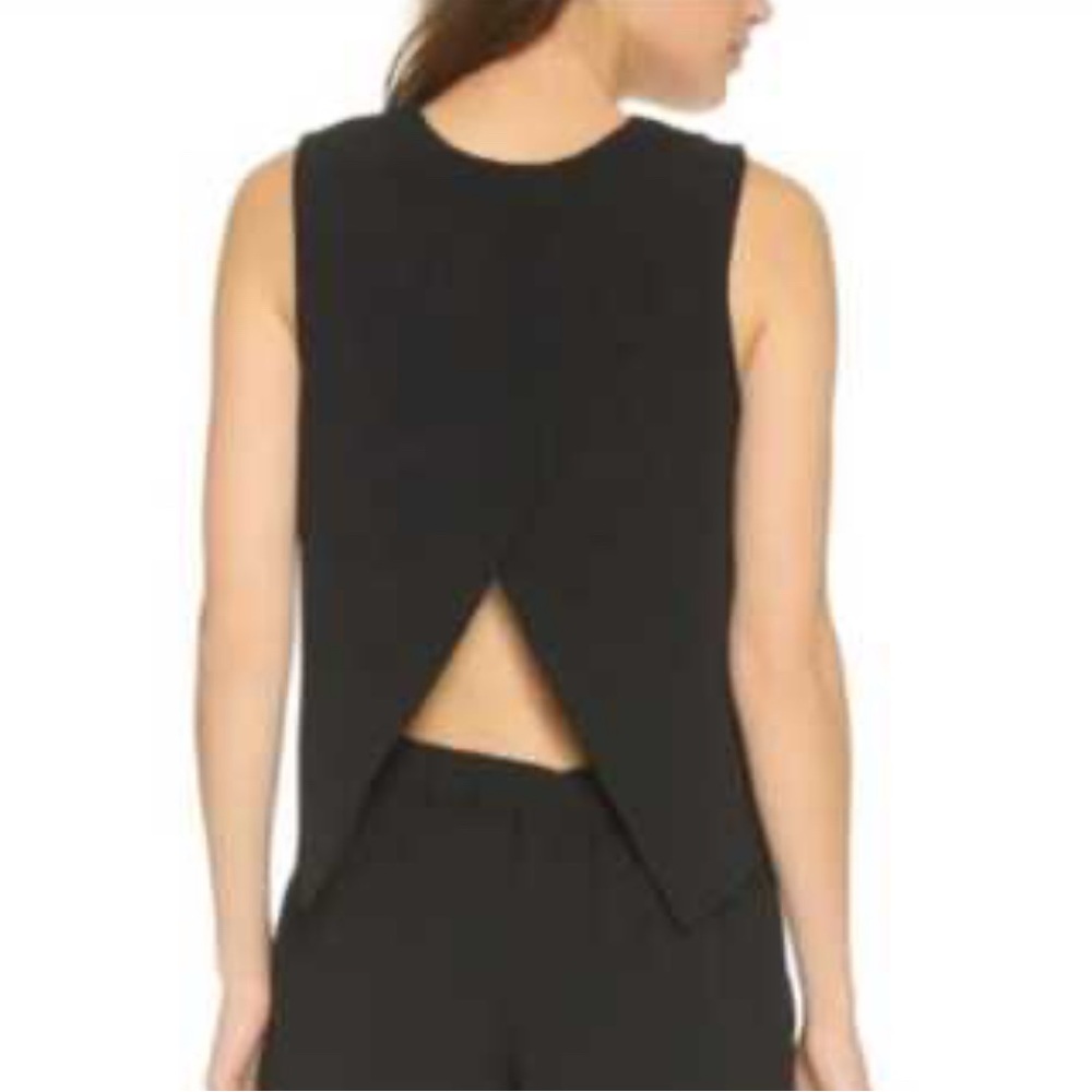 Club Monaco Black Sleeveless Backless Tank Top